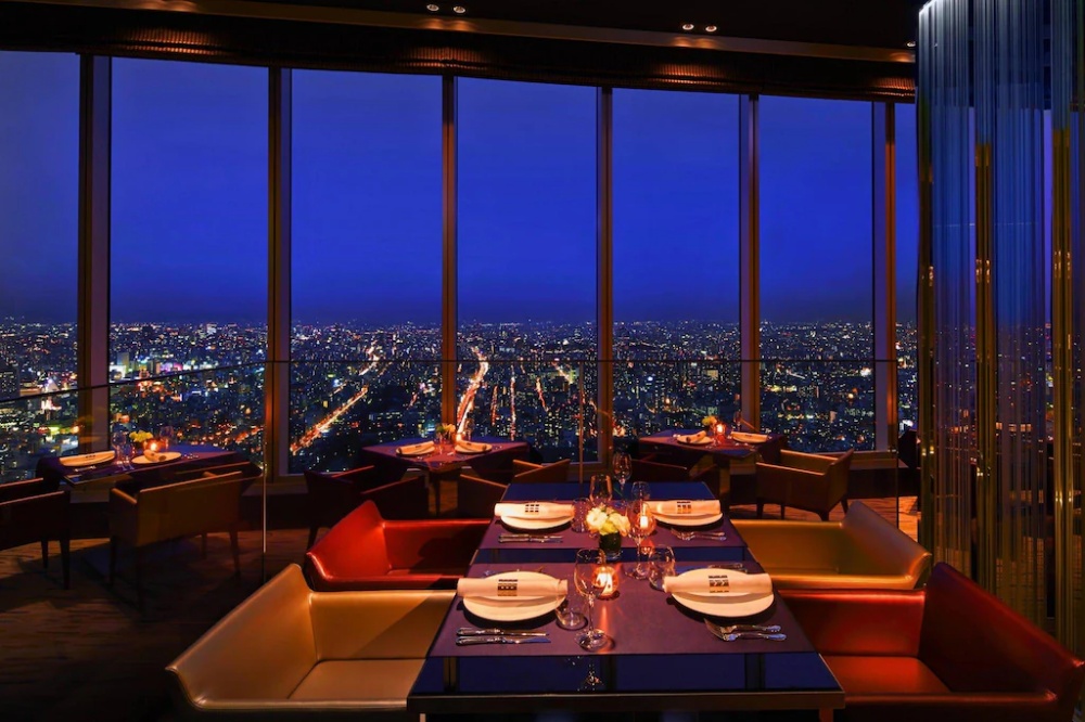 大阪萬豪都飯店，位於大阪第一高樓，有絕佳視野