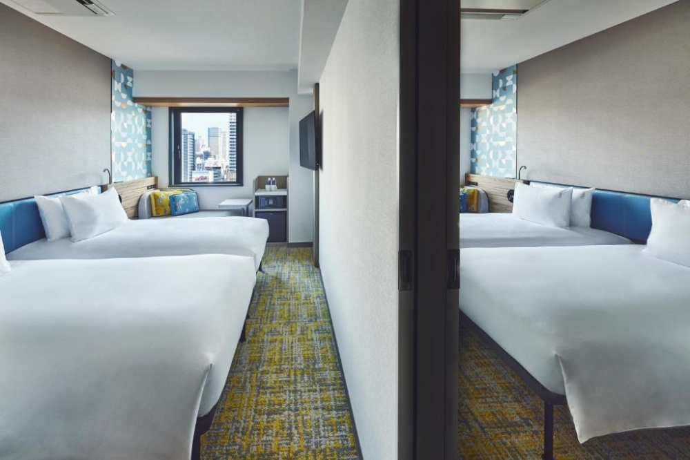 大阪市中心智選假日飯店 御堂筋，有家庭最愛連通房