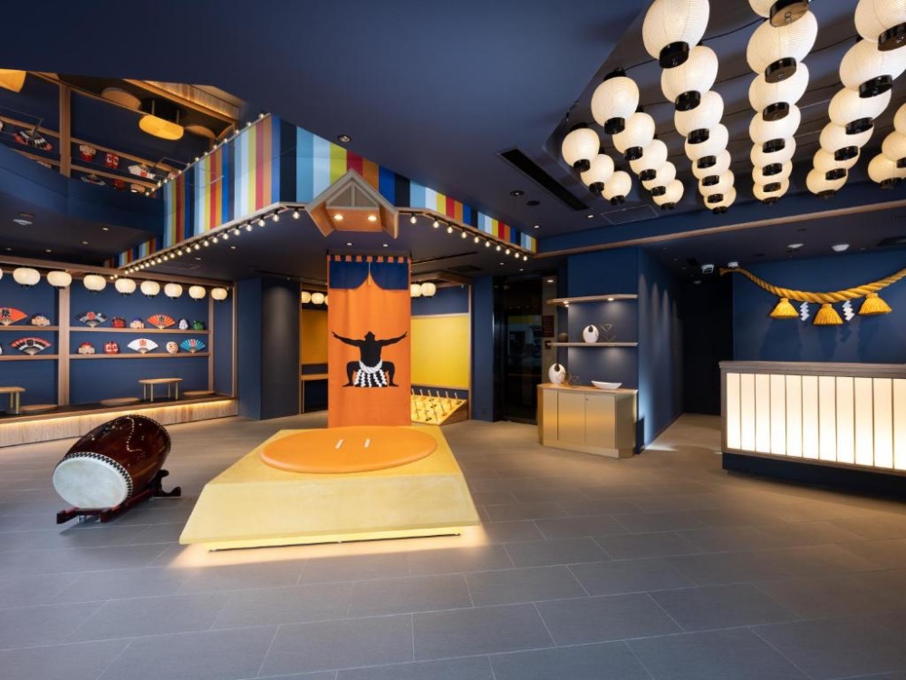 MIMARU大阪 難波NORTH，帶著大阪特色風格的大廳