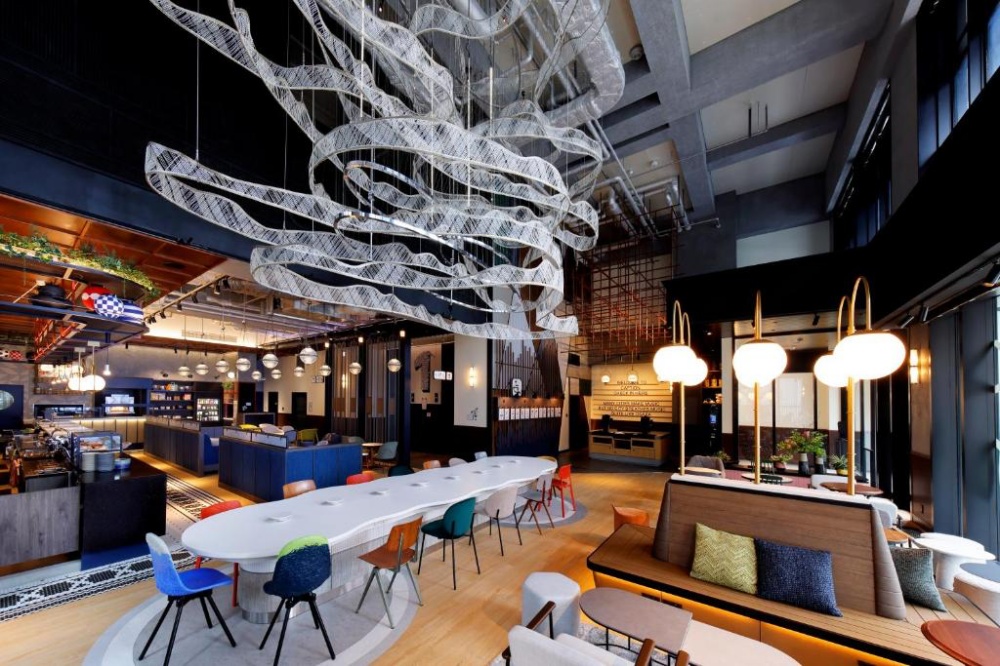 大阪難波凱悅嘉薈酒店的設計感大廳